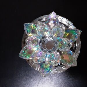 Crystal lotus trinket box